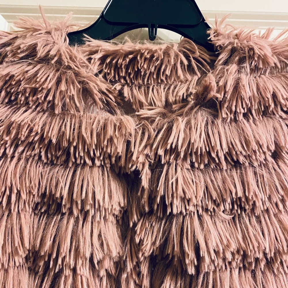 She & Sky like fur jacket